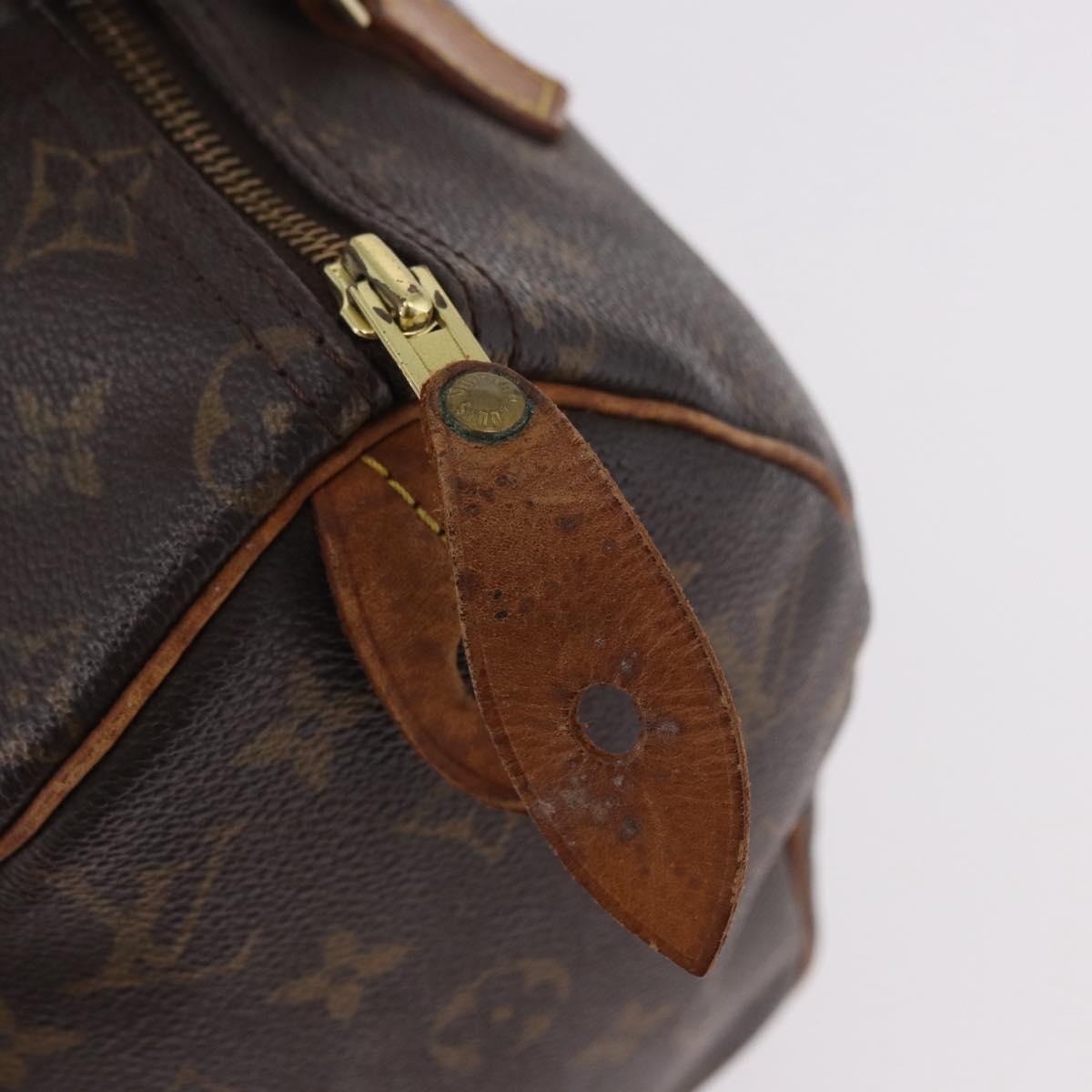LOUIS VUITTON Monogram Speedy 25 Hand Bag M41528 LV Auth 187650