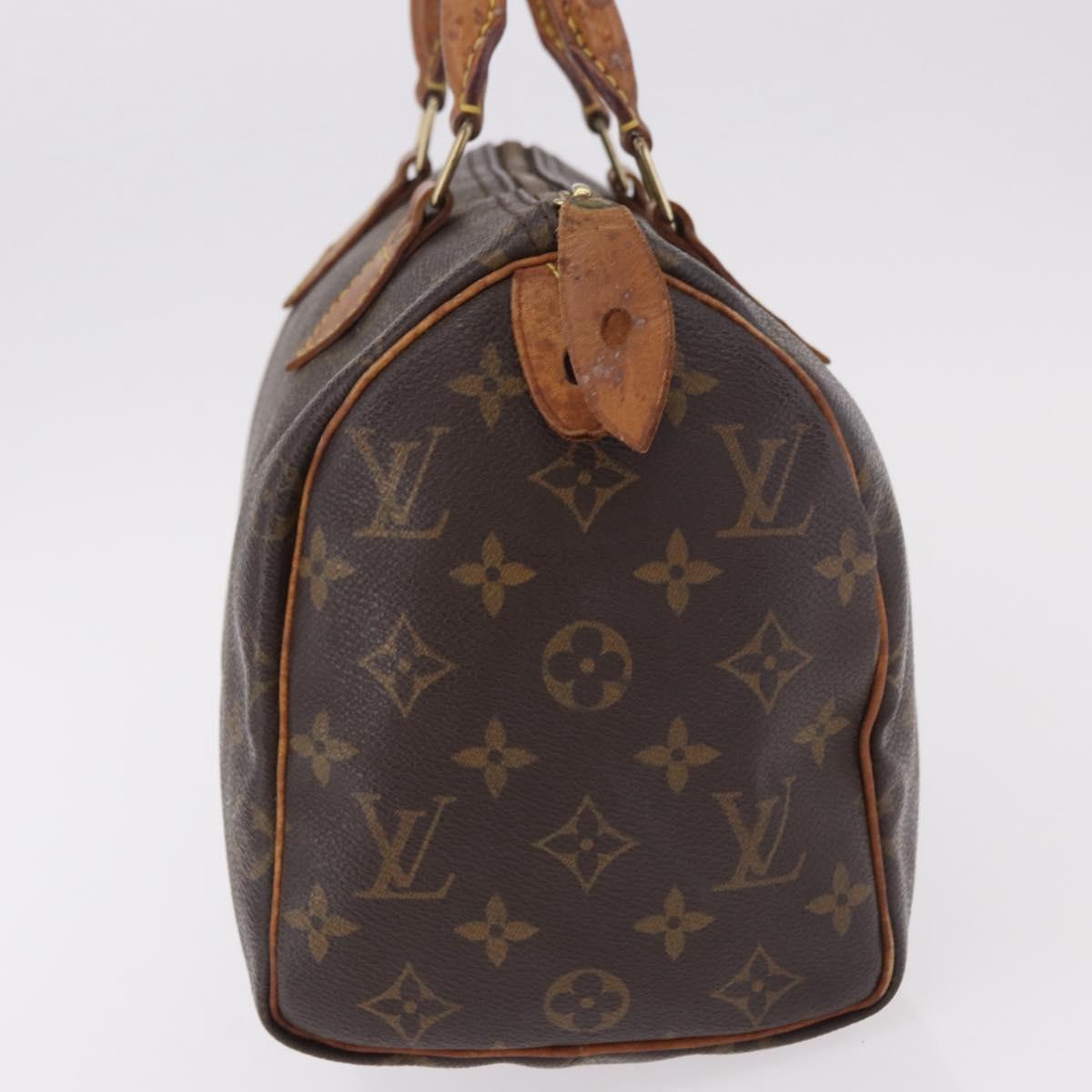 LOUIS VUITTON Monogram Speedy 25 Hand Bag M41528 LV Auth 187650