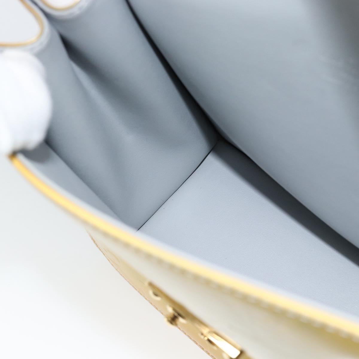 LOUIS VUITTON Monogram Vernis Spring Street Hand Bag Gris M91029 LV Auth 187663