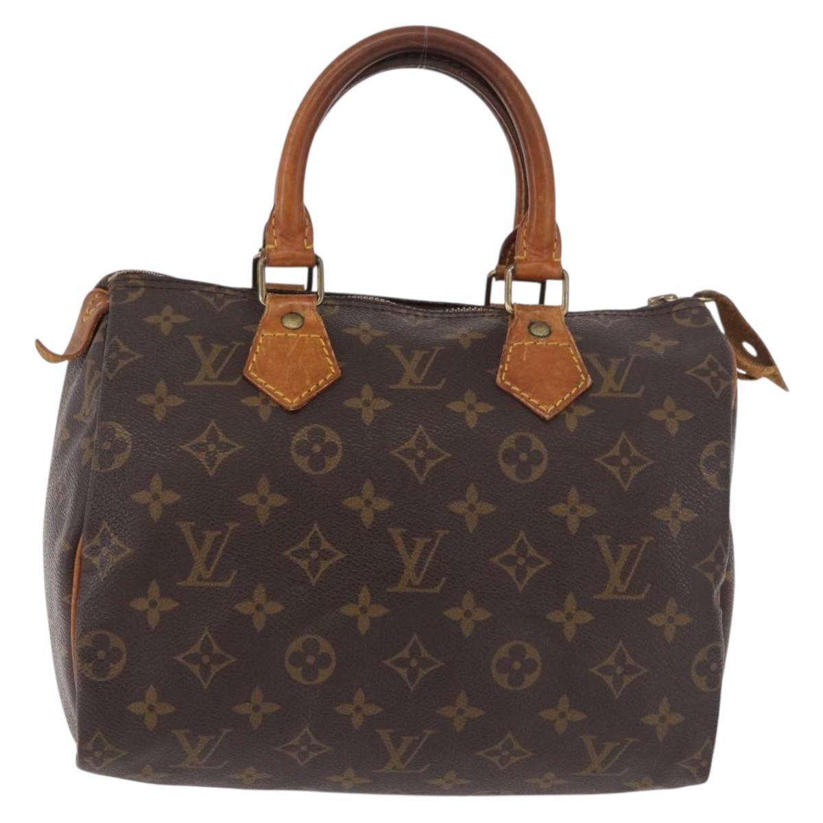 LOUIS VUITTON Monogram Speedy 25 Hand Bag M41528 LV Auth 187664
