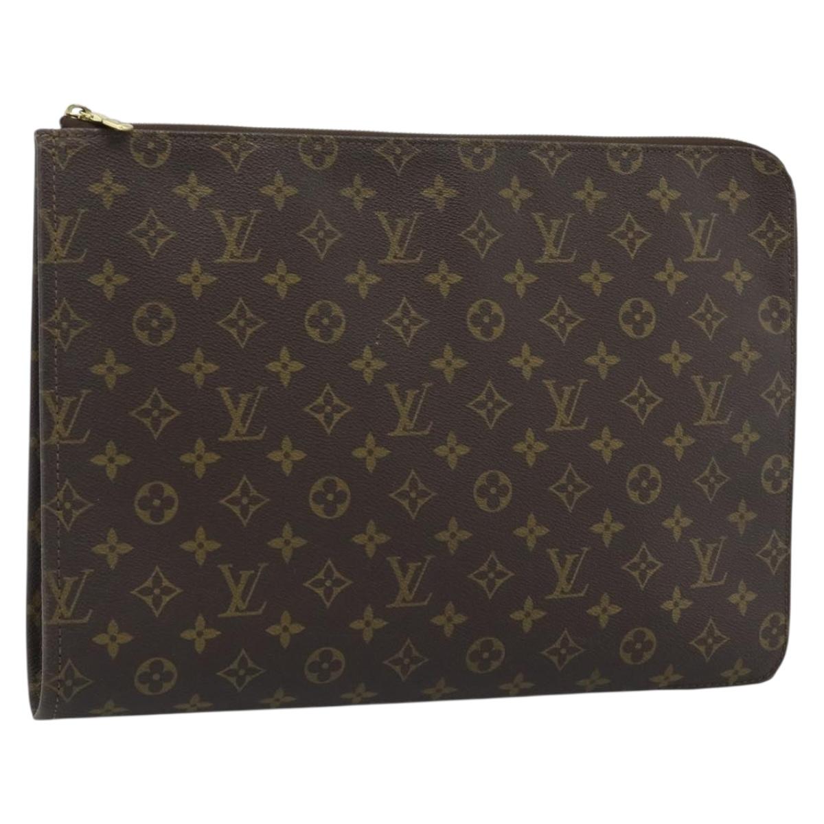 LOUIS VUITTON Monogram Posh Documents Briefcase M53457 LV Auth 187665