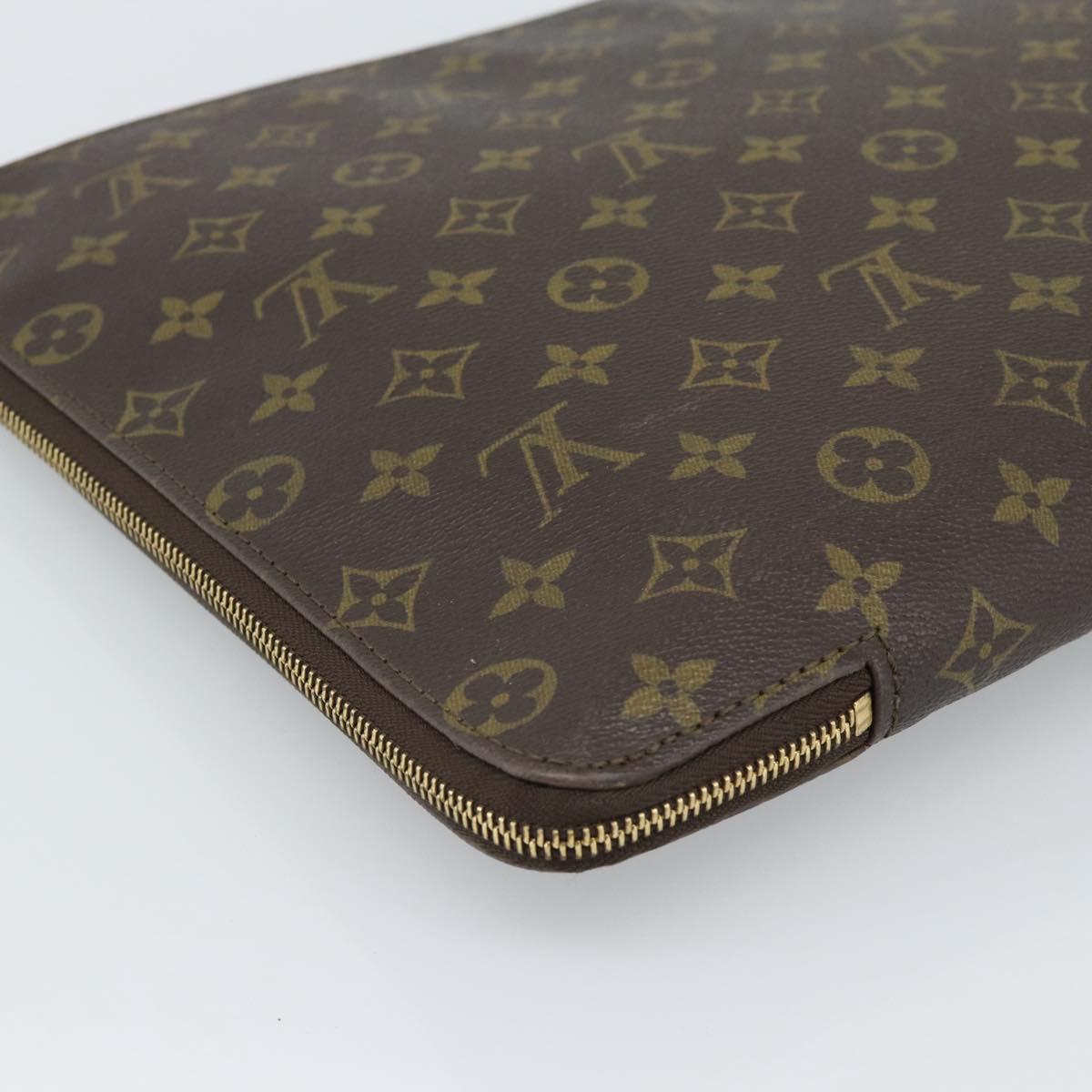 LOUIS VUITTON Monogram Posh Documents Briefcase M53457 LV Auth 187665