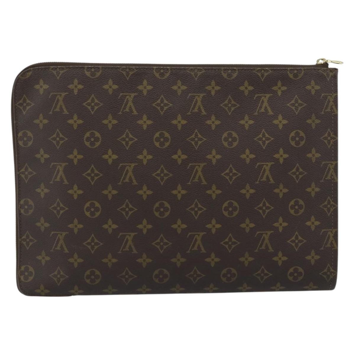 LOUIS VUITTON Monogram Posh Documents Briefcase M53457 LV Auth 187665