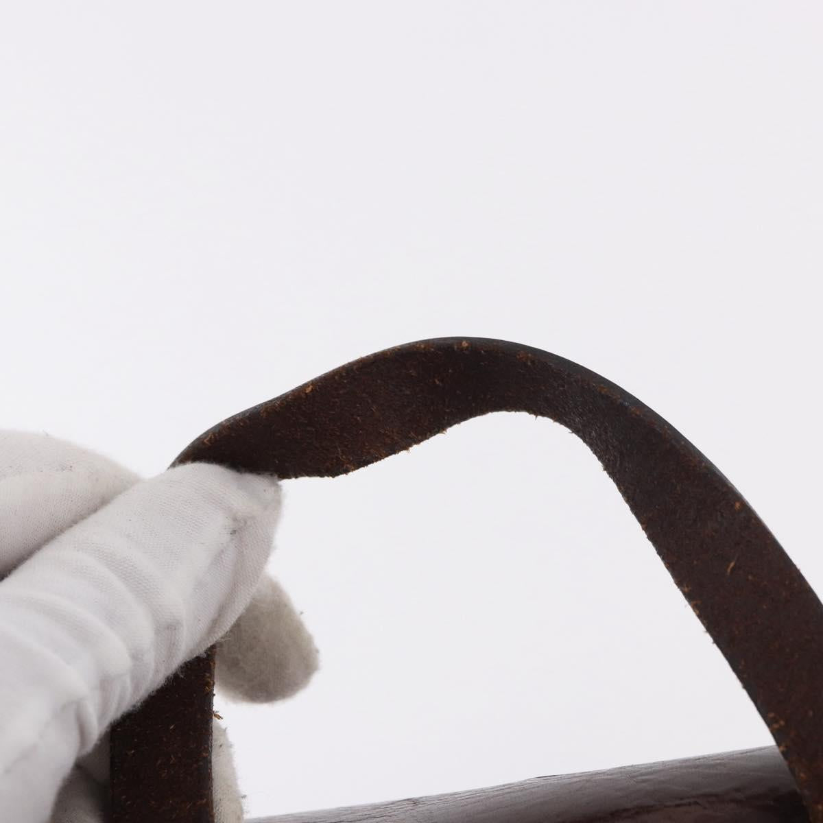 FENDI Zucca Canvas Backpack Nylon Brown Black Auth 187667