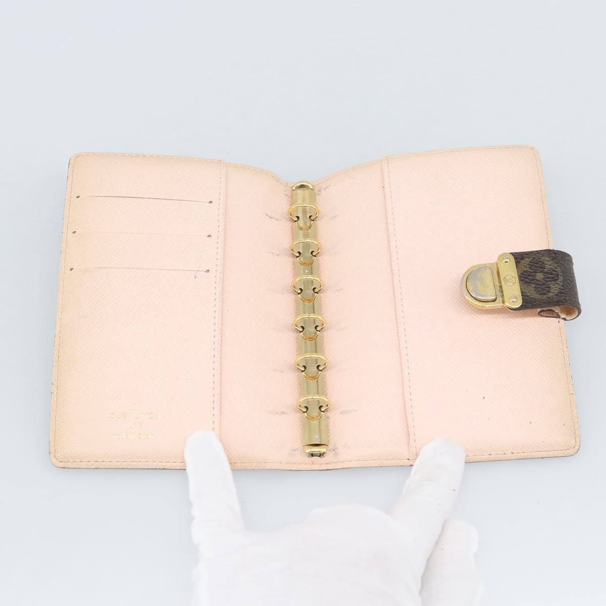 LOUIS VUITTON Monogram Agenda Koala PM Cover Pink R21013 LV Auth 187670