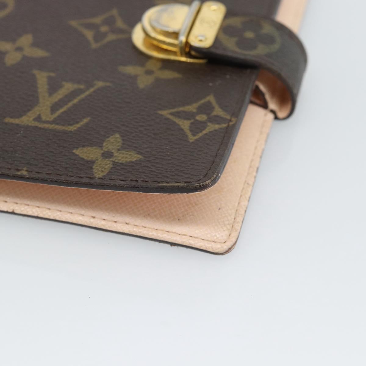 LOUIS VUITTON Monogram Agenda Koala PM Cover Pink R21013 LV Auth 187670