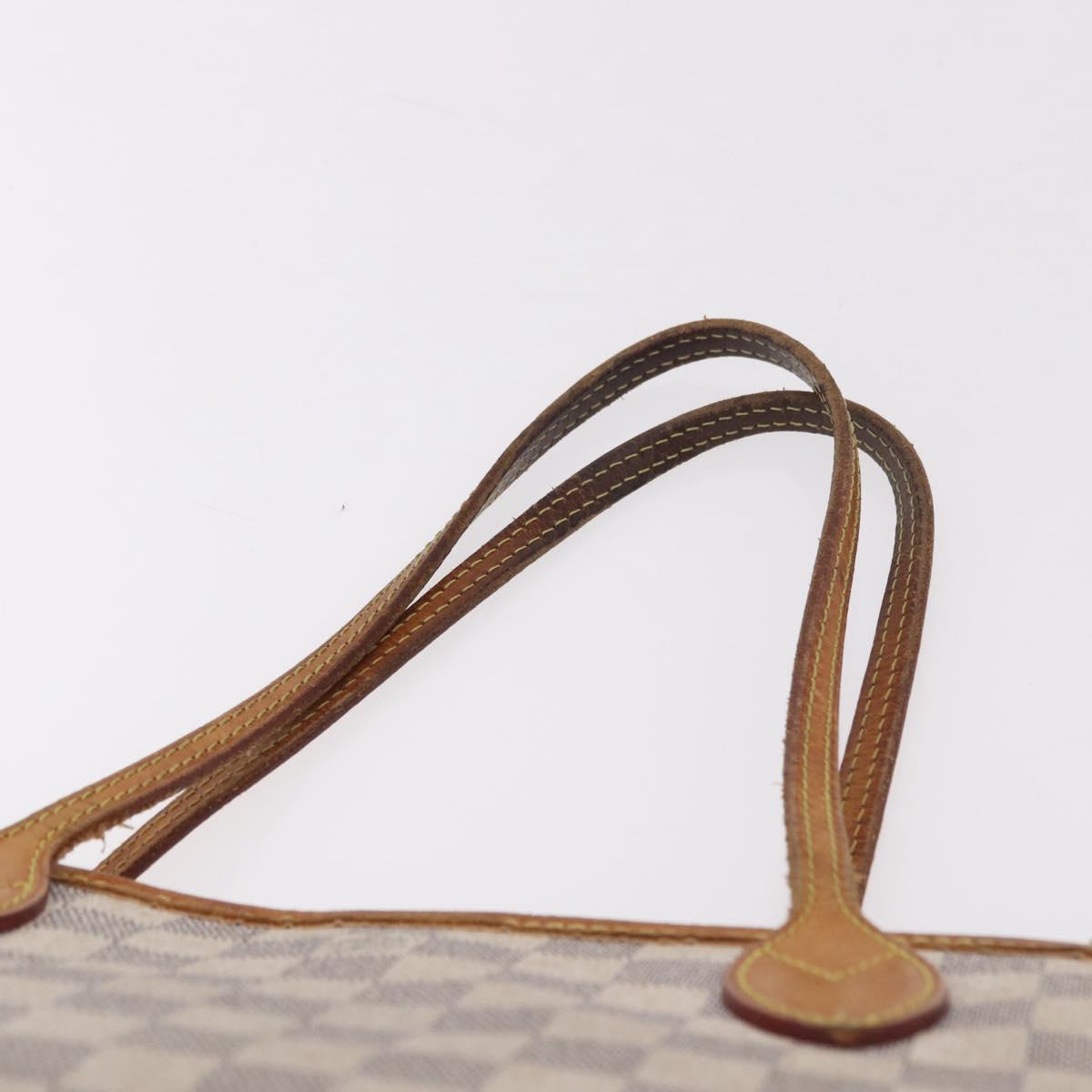 LOUIS VUITTON Damier Azur Neverfull PM Tote Bag N41362 LV Auth 187671