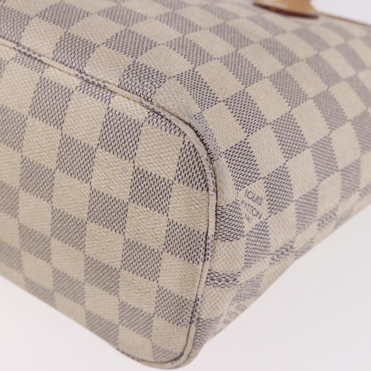 LOUIS VUITTON Damier Azur Neverfull PM Tote Bag N41362 LV Auth 187671