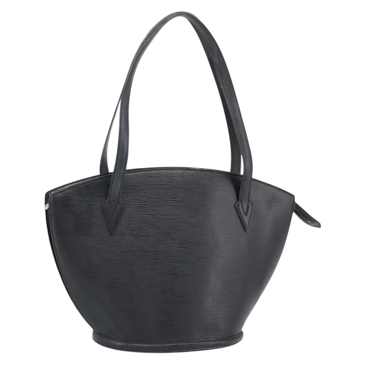 LOUIS VUITTON Epi Saint Jacques Shopping Shoulder Bag Black M52272 Auth 187674