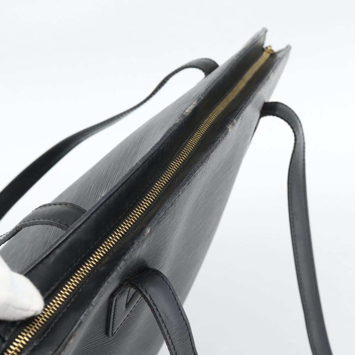 LOUIS VUITTON Epi Saint Jacques Shopping Shoulder Bag Black M52272 Auth 187674