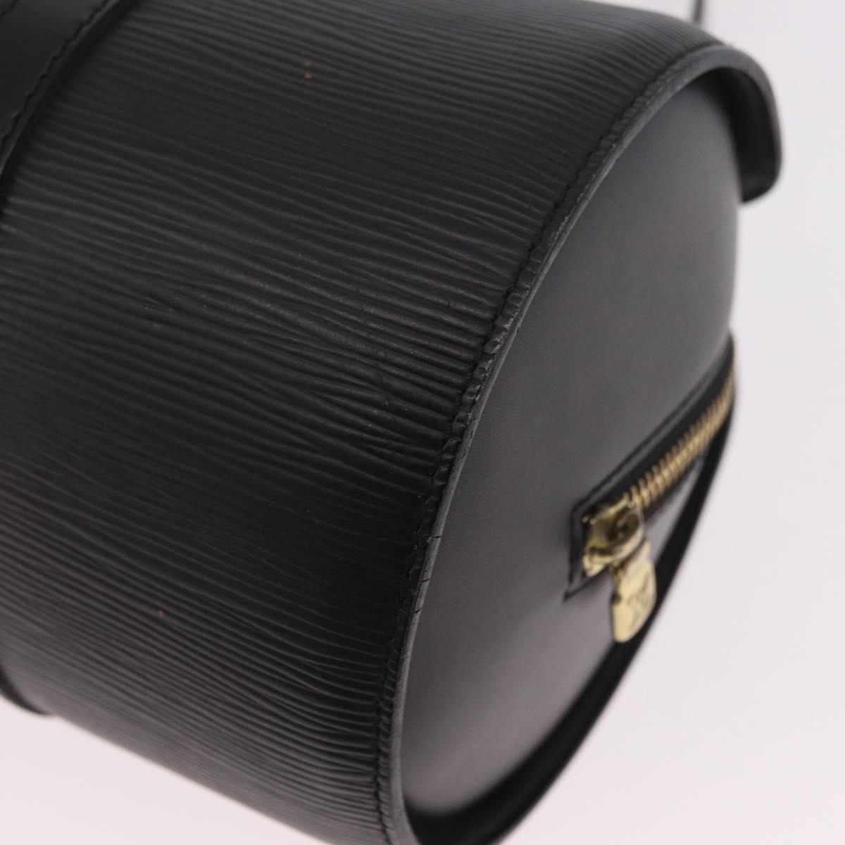 LOUIS VUITTON Epi Soufflot Hand Bag Black M52222 LV Auth 187678
