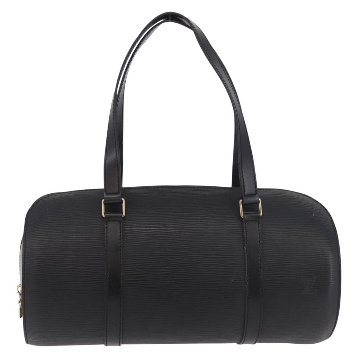 LOUIS VUITTON Epi Soufflot Hand Bag Black M52222 LV Auth 187678