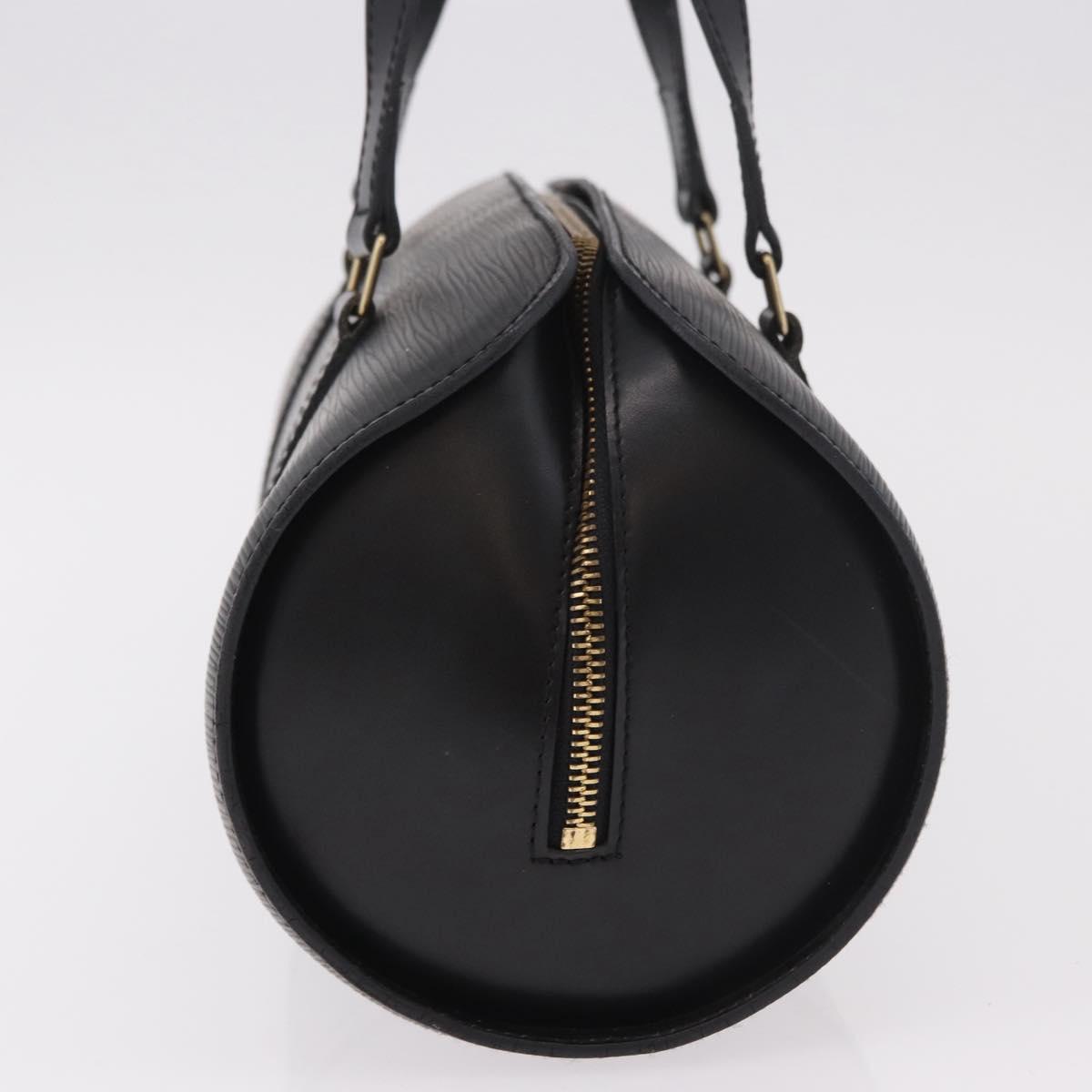 LOUIS VUITTON Epi Soufflot Hand Bag Black M52222 LV Auth 187678