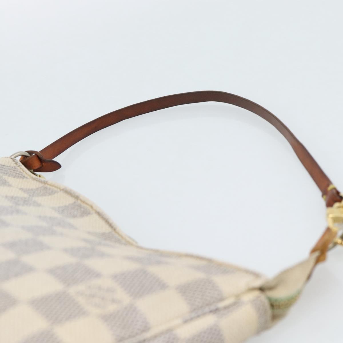 LOUIS VUITTON Damier Azur Pochette Accessoires Pouch N41207 LV Auth 187681