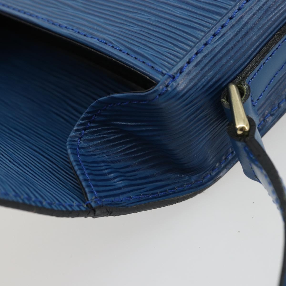 LOUIS VUITTON Epi Saint Cloud PM Shoulder Bag Blue M52195 LV Auth 187685