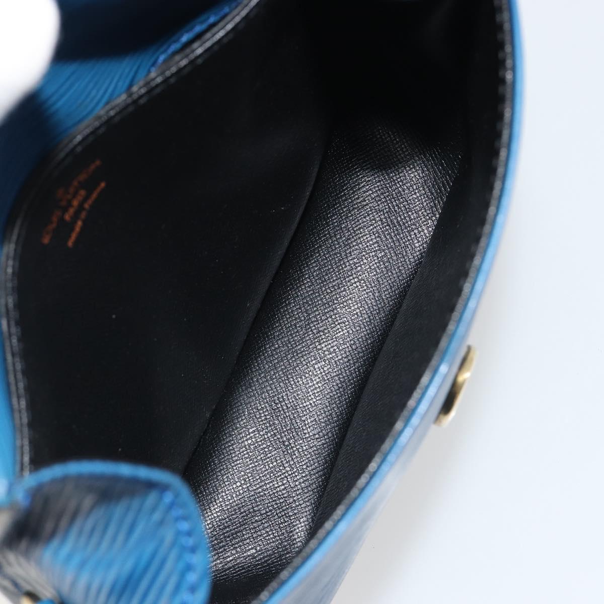 LOUIS VUITTON Epi Saint Cloud PM Shoulder Bag Blue M52195 LV Auth 187685
