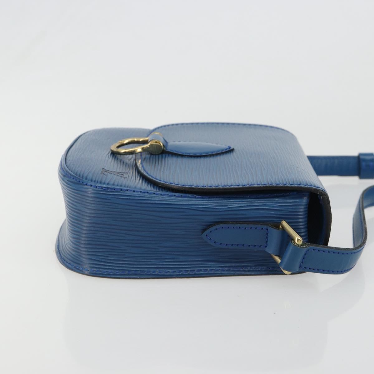 LOUIS VUITTON Epi Saint Cloud PM Shoulder Bag Blue M52195 LV Auth 187685