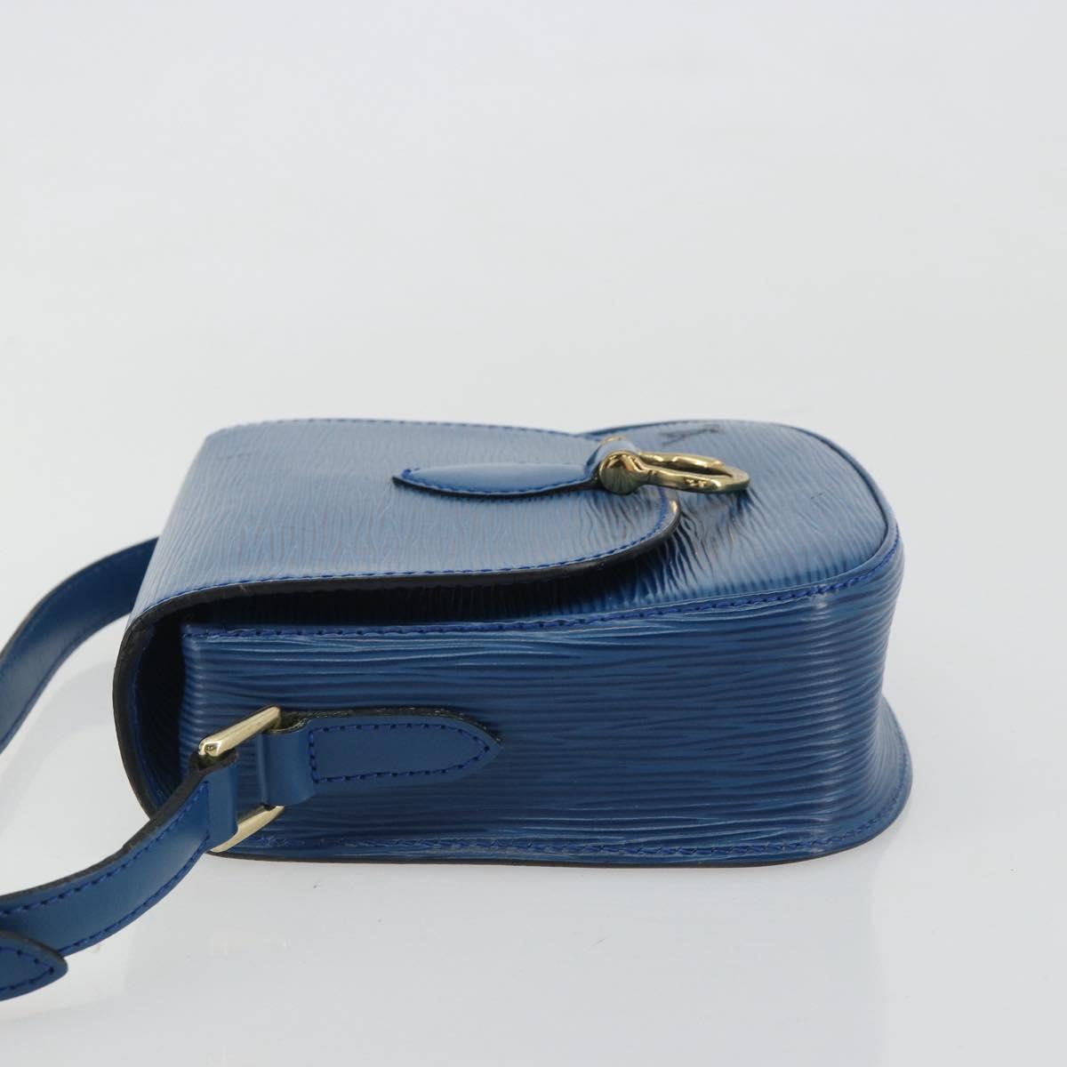 LOUIS VUITTON Epi Saint Cloud PM Shoulder Bag Blue M52195 LV Auth 187685