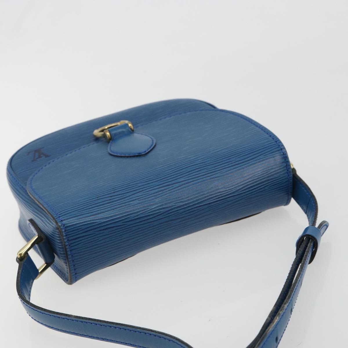LOUIS VUITTON Epi Saint Cloud PM Shoulder Bag Blue M52195 LV Auth 187685