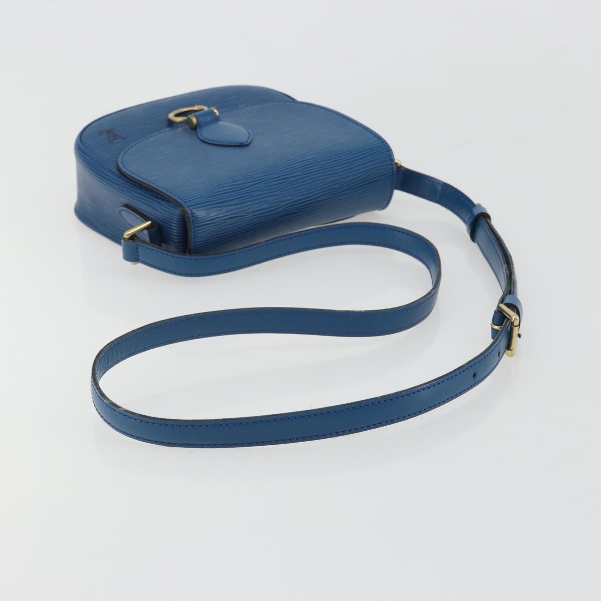 LOUIS VUITTON Epi Saint Cloud PM Shoulder Bag Blue M52195 LV Auth 187685