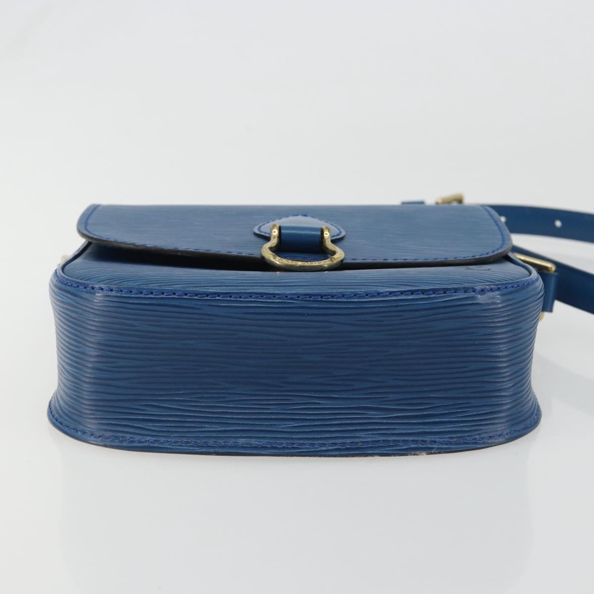 LOUIS VUITTON Epi Saint Cloud PM Shoulder Bag Blue M52195 LV Auth 187685