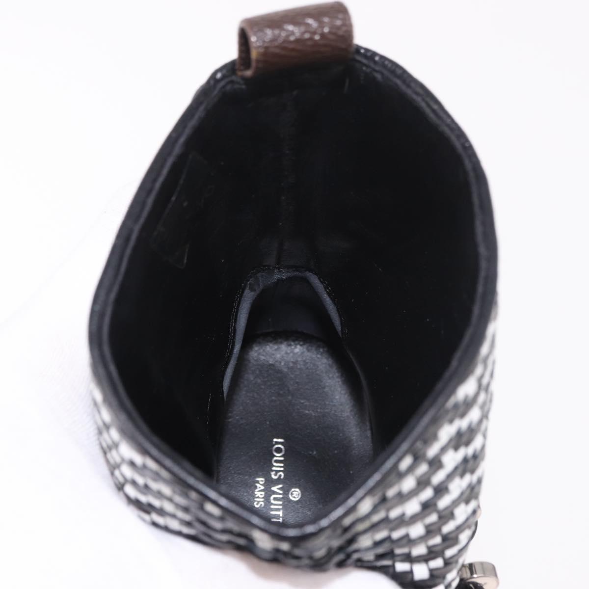 LOUIS VUITTON Baroque Line Ankle Boots Leather Black LV Auth 187687M