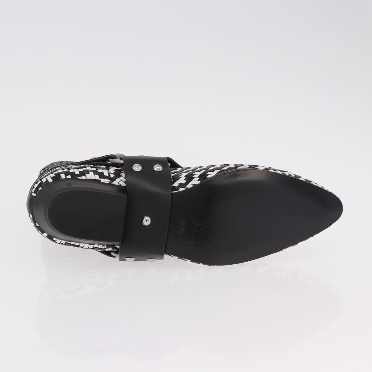 LOUIS VUITTON Baroque Line Ankle Boots Leather Black LV Auth 187687M
