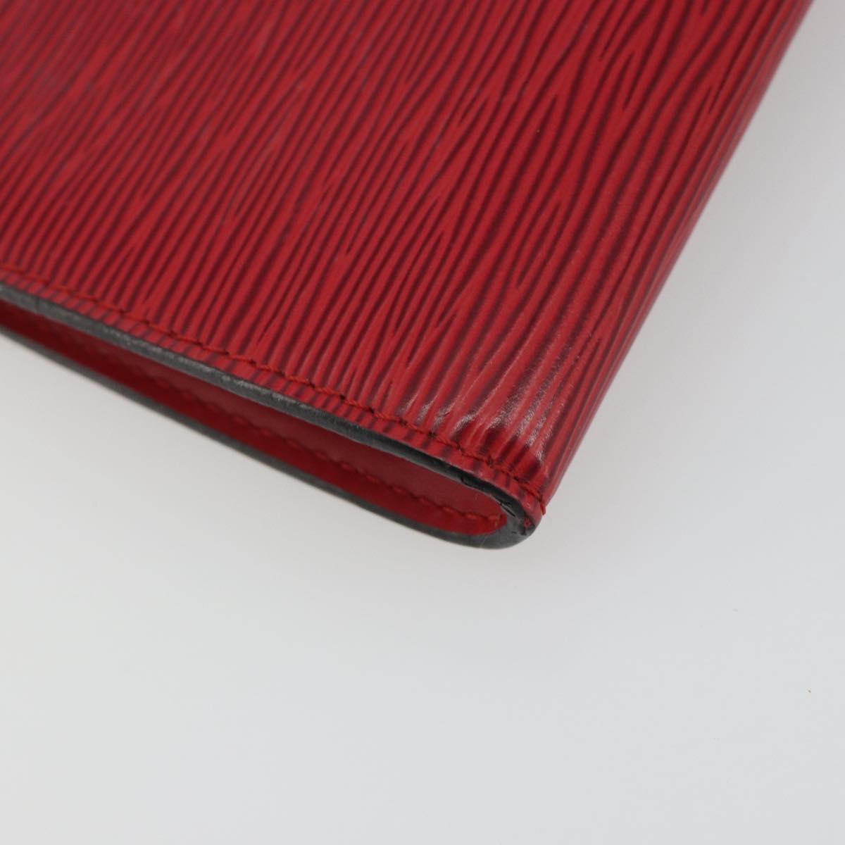 LOUIS VUITTON Epi Pochette Accessoires Pouch Red M52947 LV Auth 187691