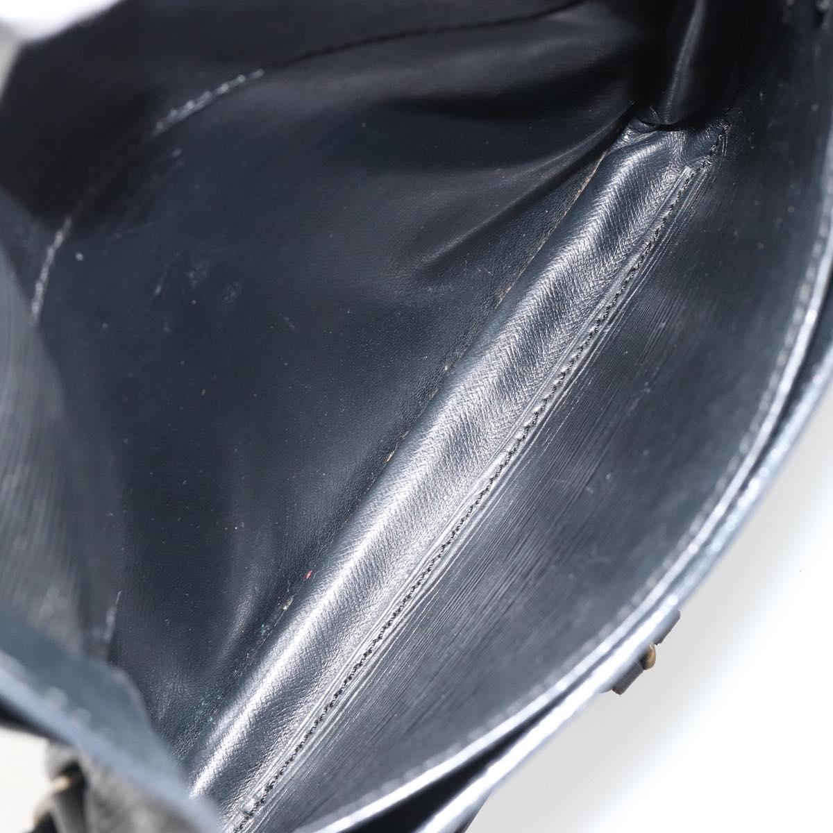 LOUIS VUITTON Epi Cartouchiere MM Shoulder Bag Black Noir M52242 LV Auth 187693