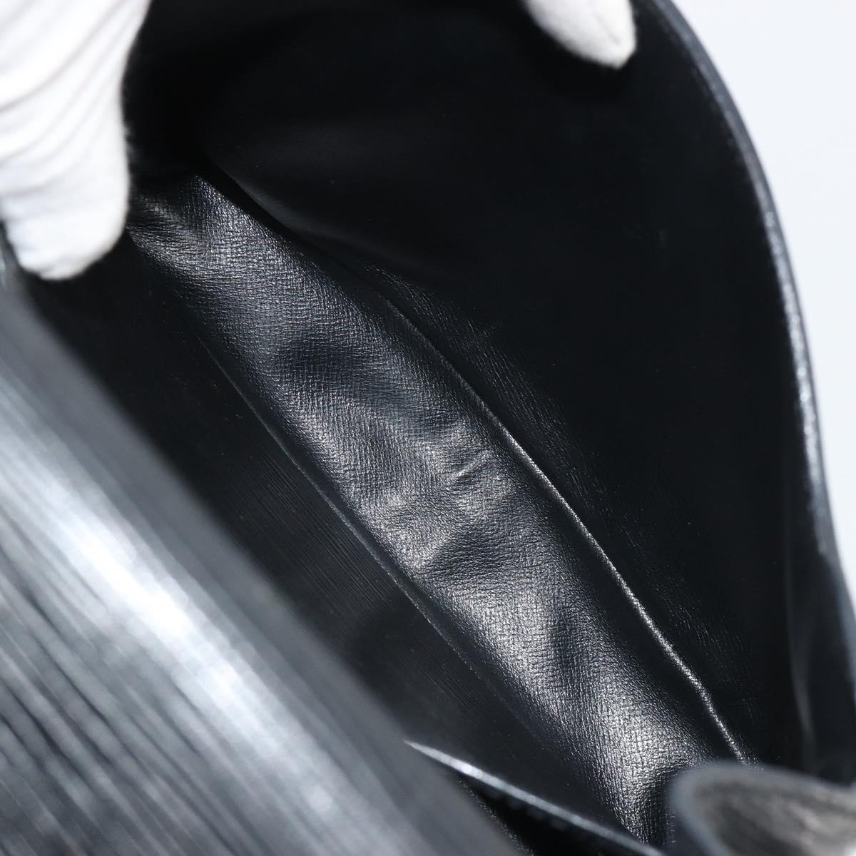 LOUIS VUITTON Epi Cartouchiere MM Shoulder Bag Black Noir M52242 LV Auth 187693