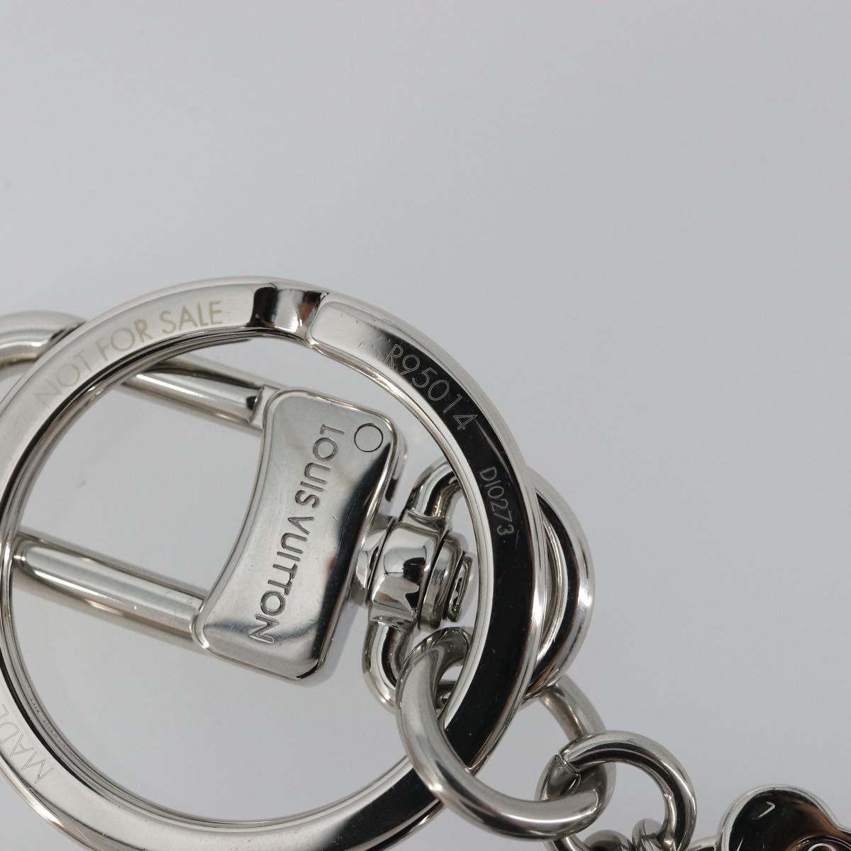 LOUIS VUITTON Porte Cles LV Puzzle Charm metal Silver R95014 LV Auth 187703M