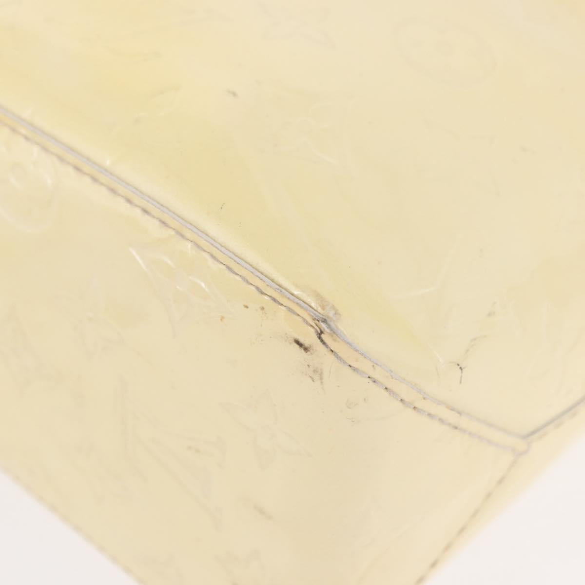 LOUIS VUITTON Monogram Vernis Reade PM Hand Bag Perle M91336 LV Auth 187720