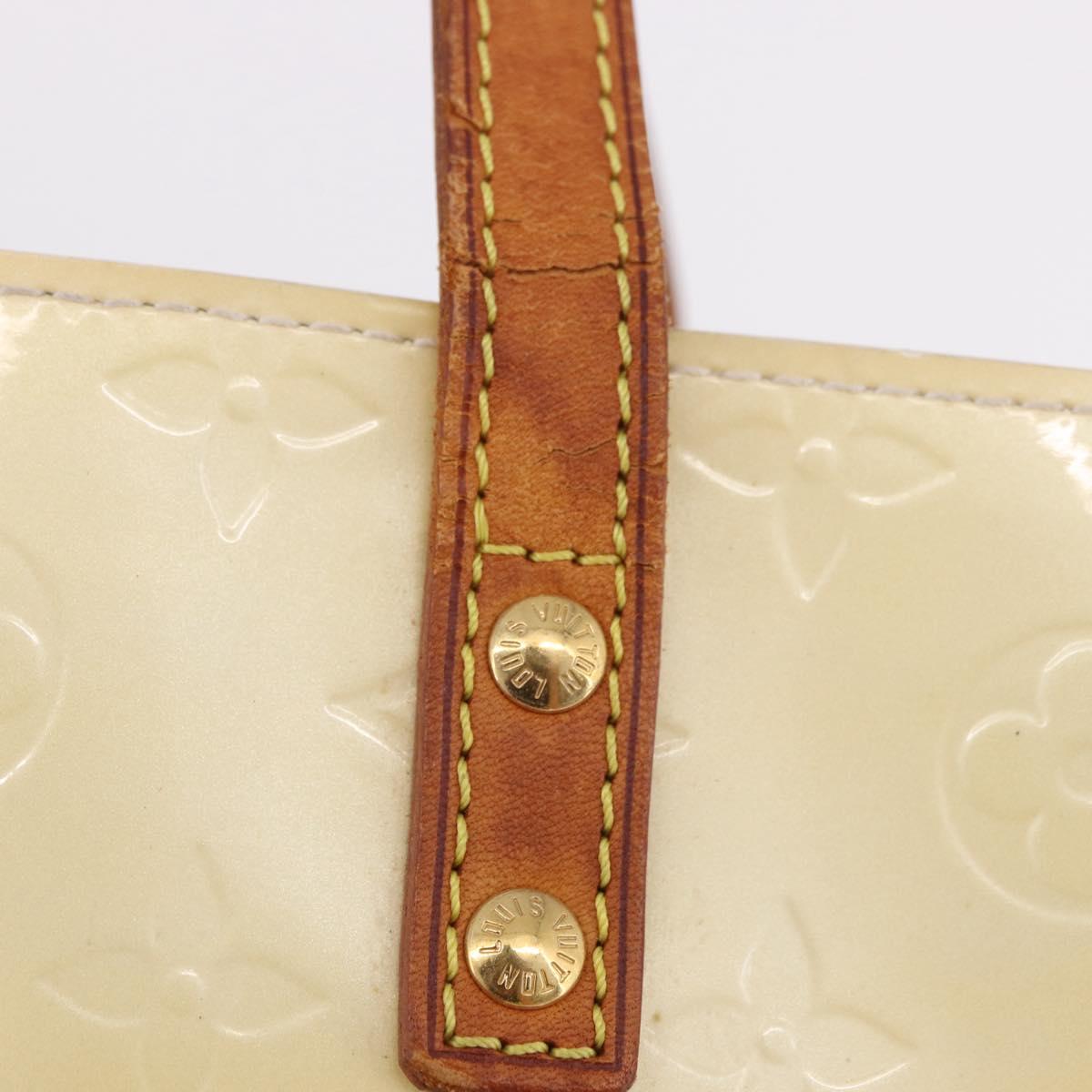 LOUIS VUITTON Monogram Vernis Reade PM Hand Bag Perle M91336 LV Auth 187720