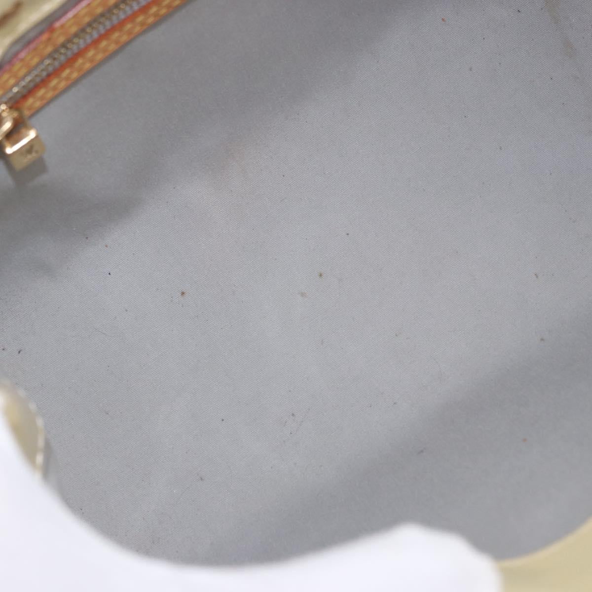 LOUIS VUITTON Monogram Vernis Reade PM Hand Bag Perle M91336 LV Auth 187720