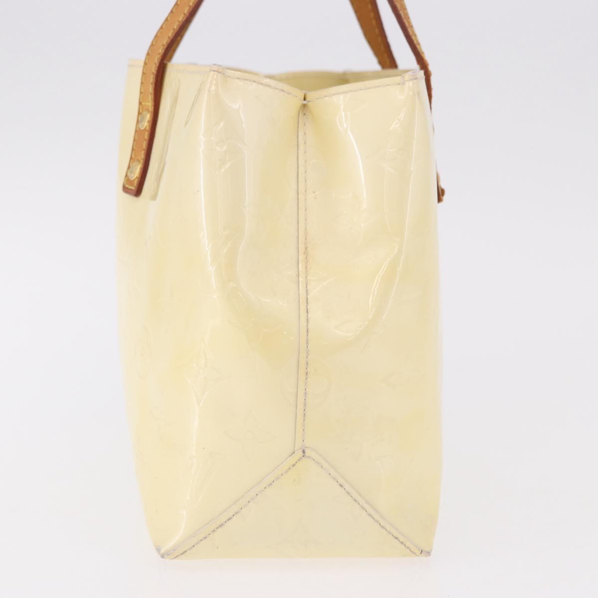 LOUIS VUITTON Monogram Vernis Reade PM Hand Bag Perle M91336 LV Auth 187720