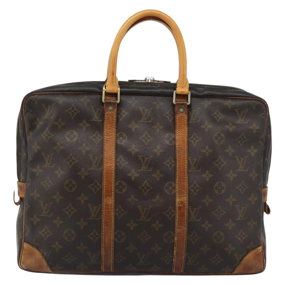 LOUIS VUITTON Monogram Porte Documents Voyage Business Bag M53361 Auth 187721