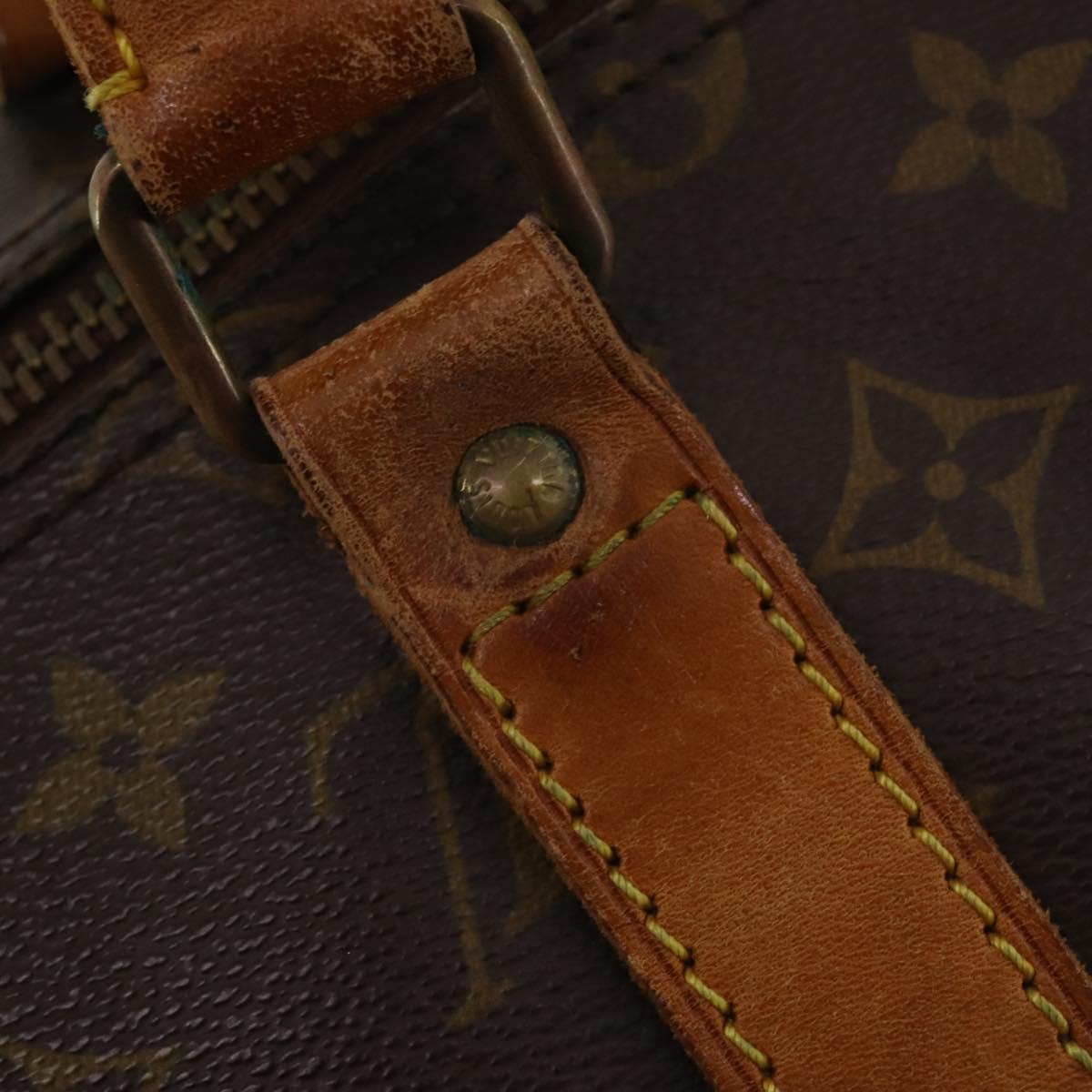 LOUIS VUITTON Monogram Keepall 55 Boston Bag M41424 LV Auth 187725