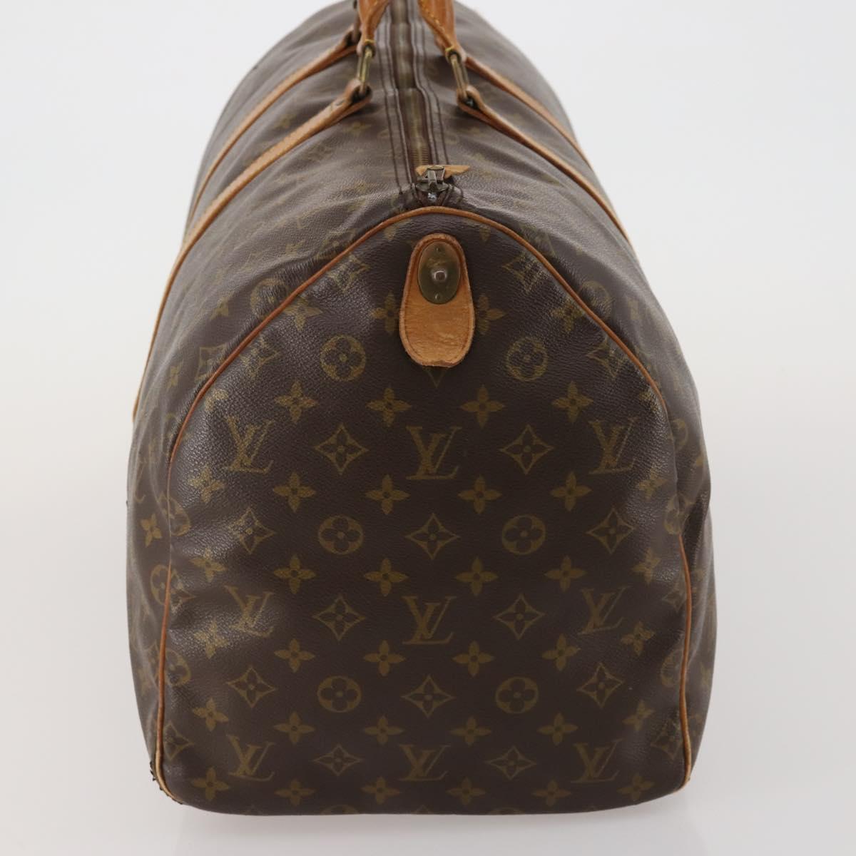 LOUIS VUITTON Monogram Keepall 55 Boston Bag M41424 LV Auth 187725