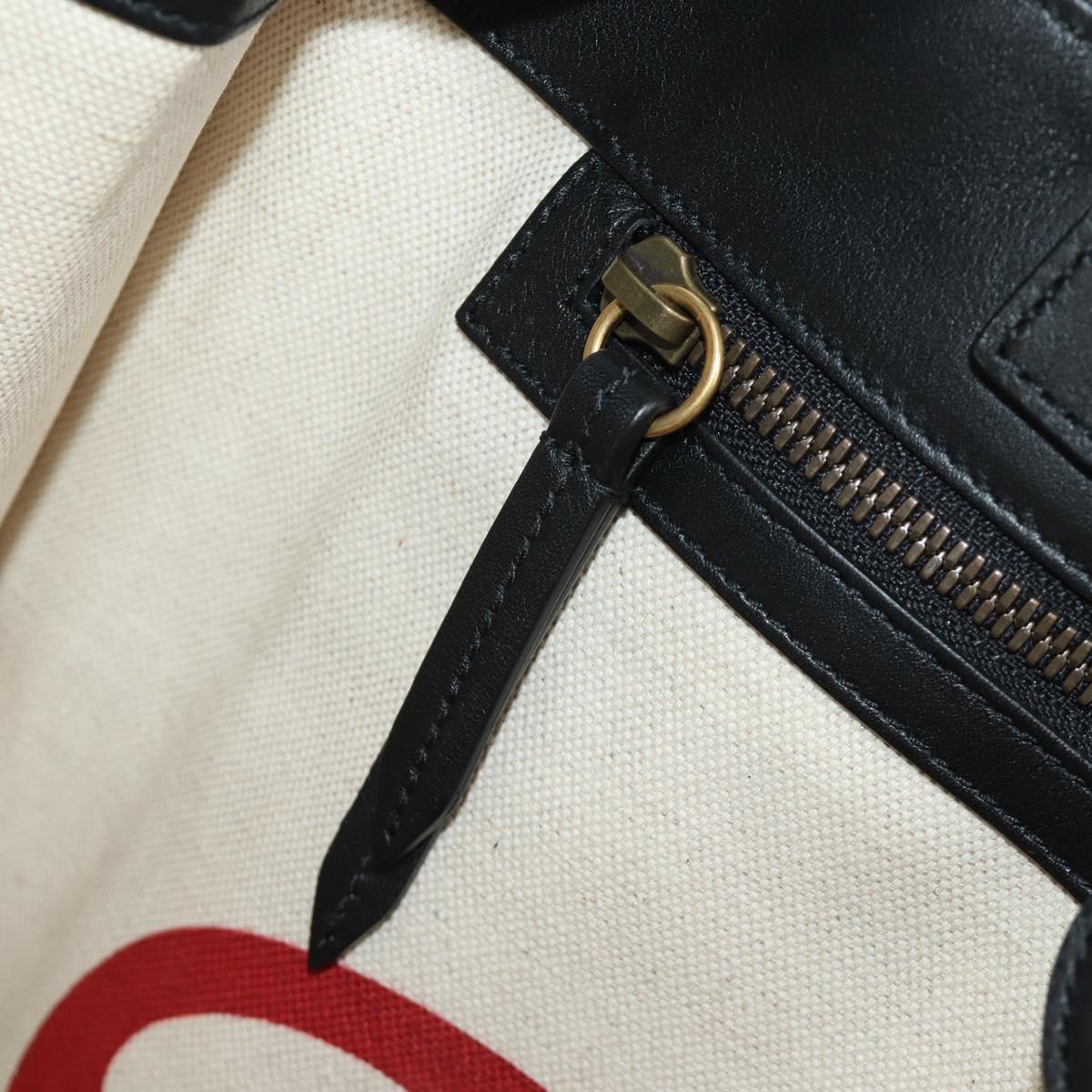 GUCCI GG Supreme Tote Bag PVC 2way Beige Gold 450950 Auth 187728M