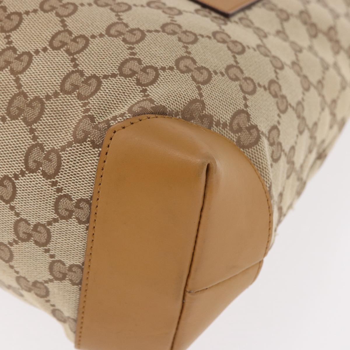 GUCCI GG Canvas Sherry Line Tote Bag Beige Red 019 0401 Auth 187732A