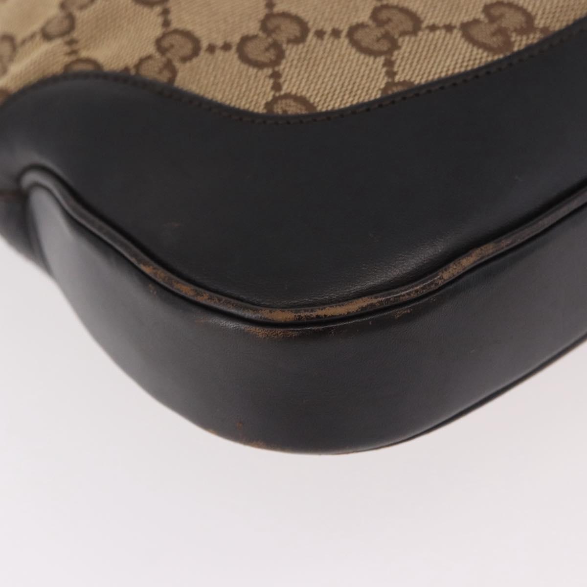 GUCCI GG Canvas Jackie Web Sherry Line Bag Beige Red 001 3306 3444 Auth 187739