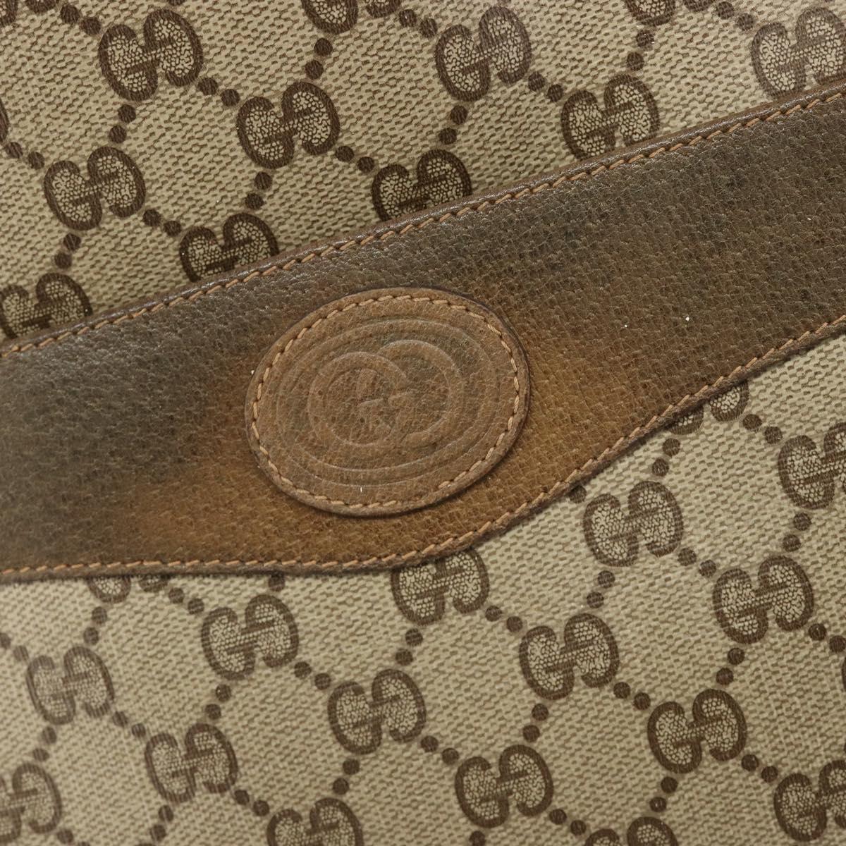 GUCCI GG Supreme Web Sherry Line Tote Bag PVC Beige Red 89 02 997 Auth 187743