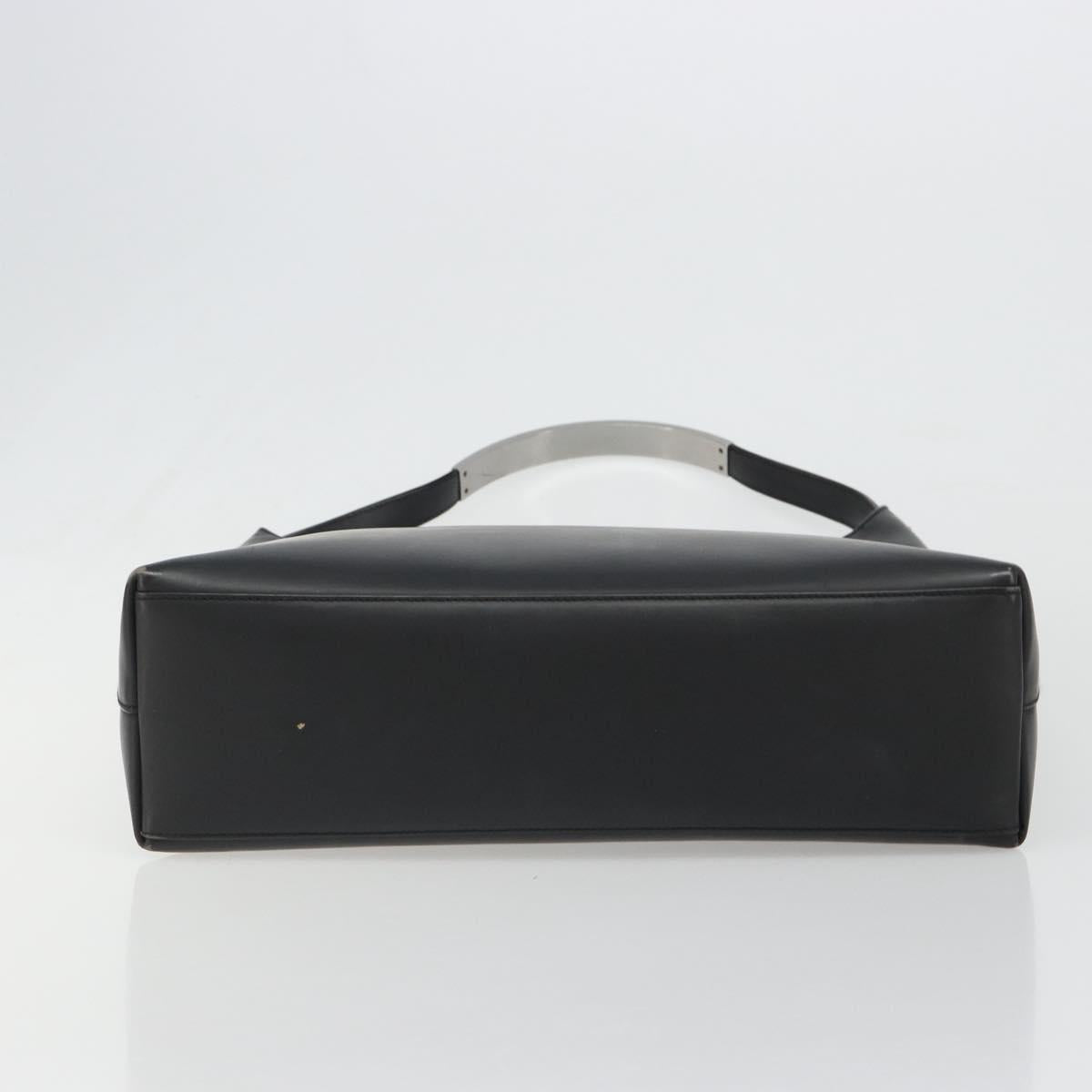 GUCCI Shoulder Bag Leather Black 001 3297 Auth 187755