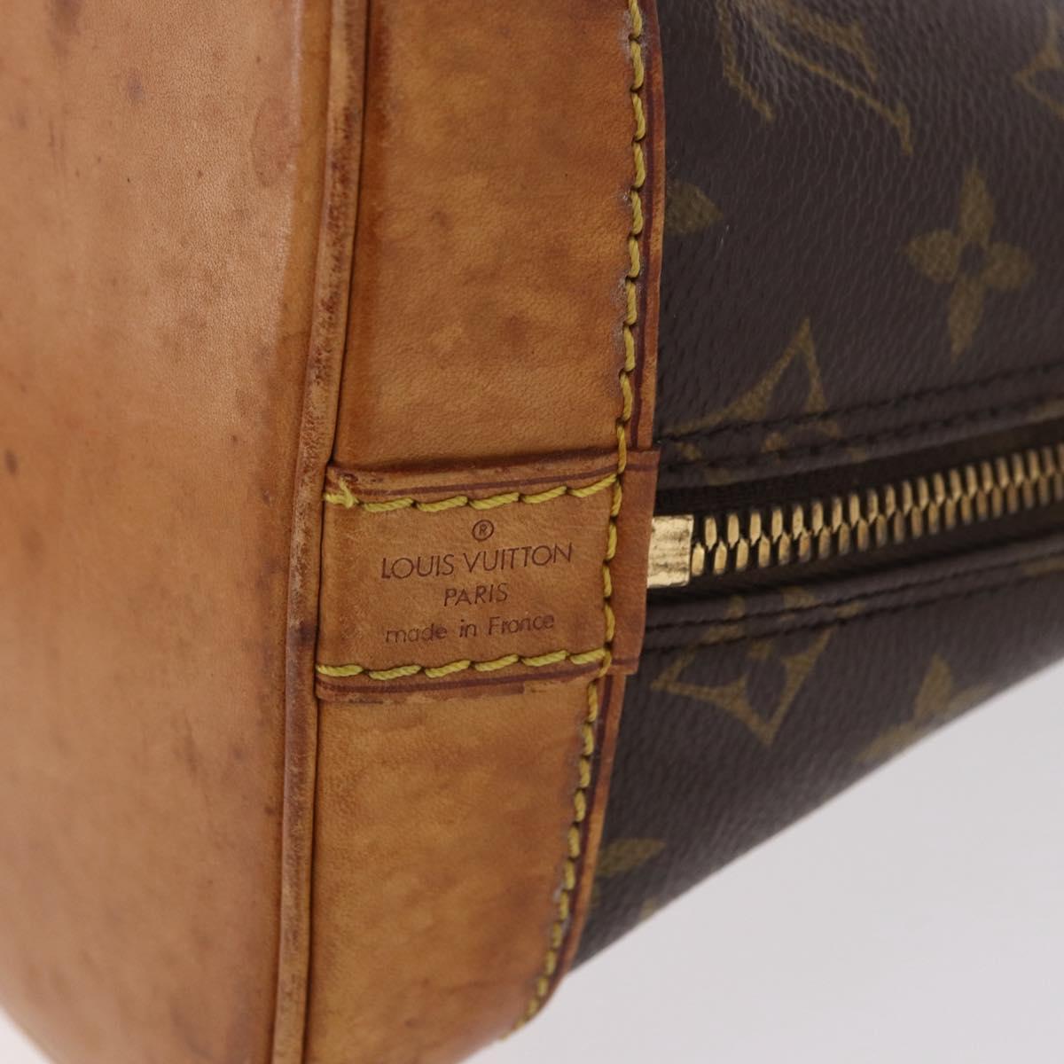LOUIS VUITTON Monogram Alma Hand Bag M51130 LV Auth 187759