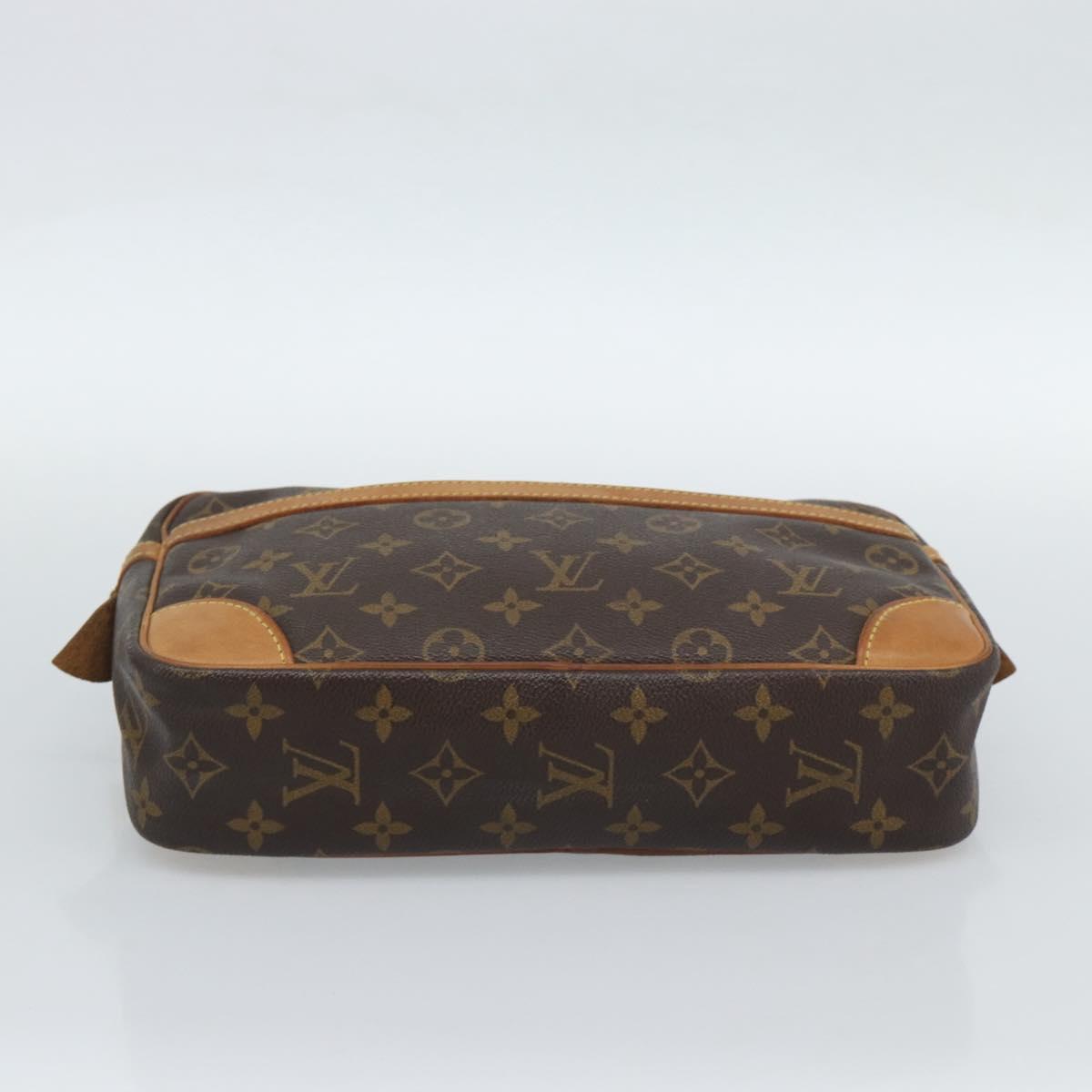 LOUIS VUITTON Monogram Compiegne 28 Clutch Bag M51845 LV Auth 187760