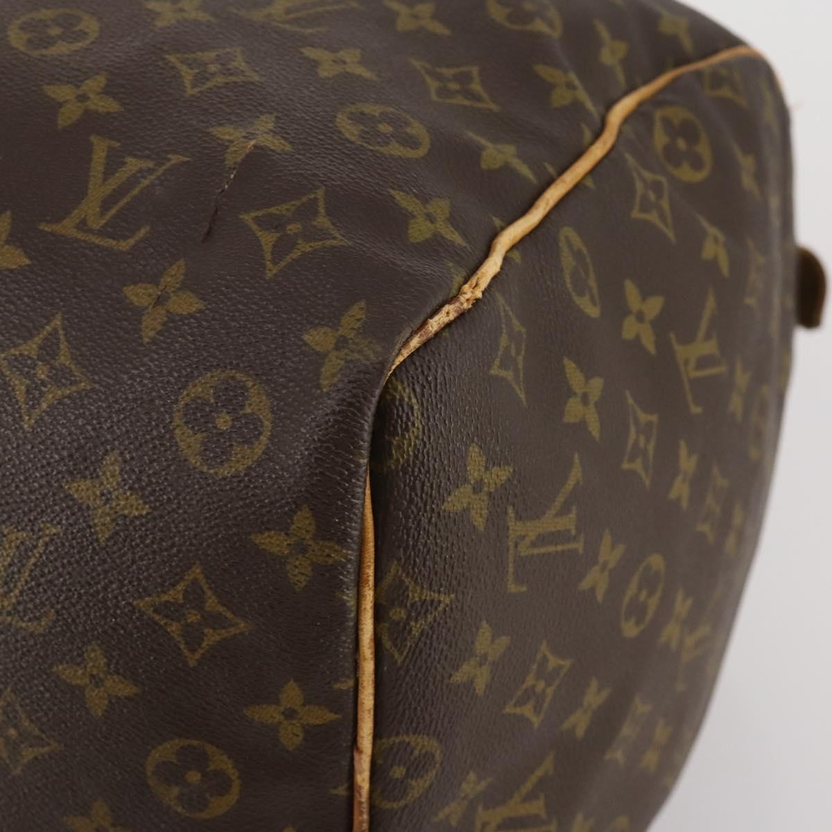 LOUIS VUITTON Monogram Keepall 60 Boston Bag M41422 LV Auth 187763