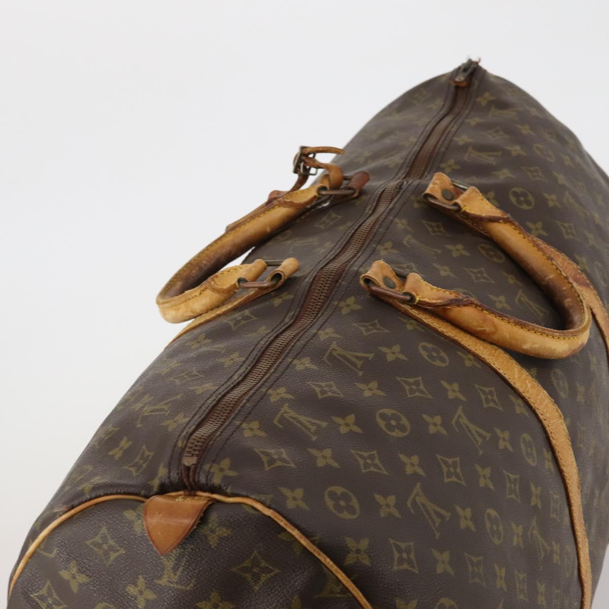 LOUIS VUITTON Monogram Keepall 60 Boston Bag M41422 LV Auth 187763
