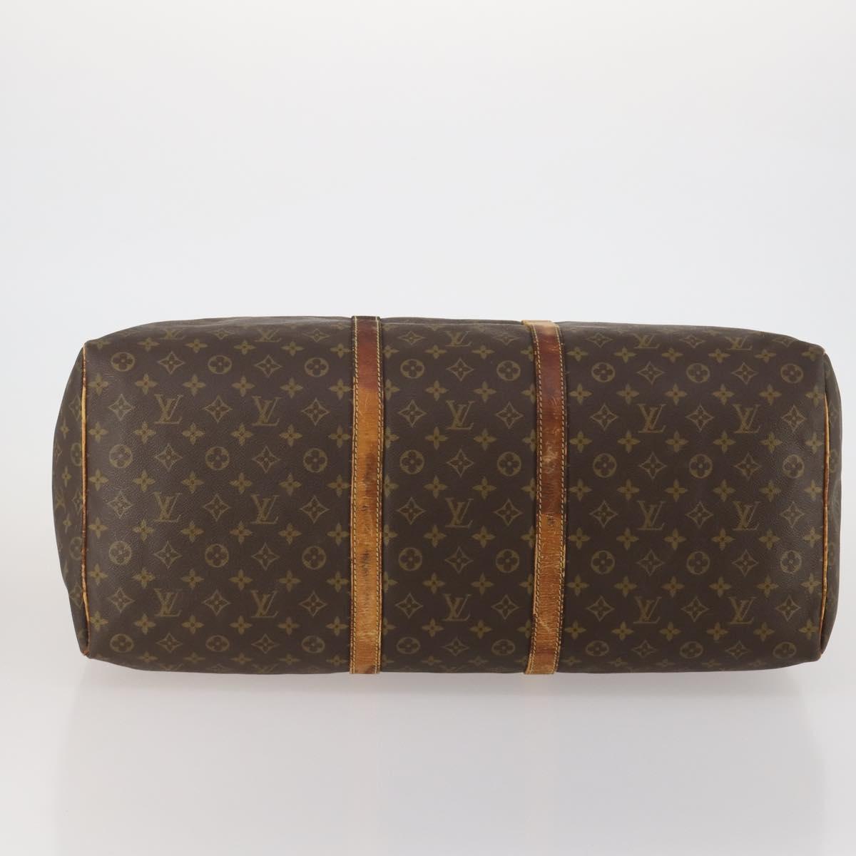 LOUIS VUITTON Monogram Keepall 60 Boston Bag M41422 LV Auth 187763