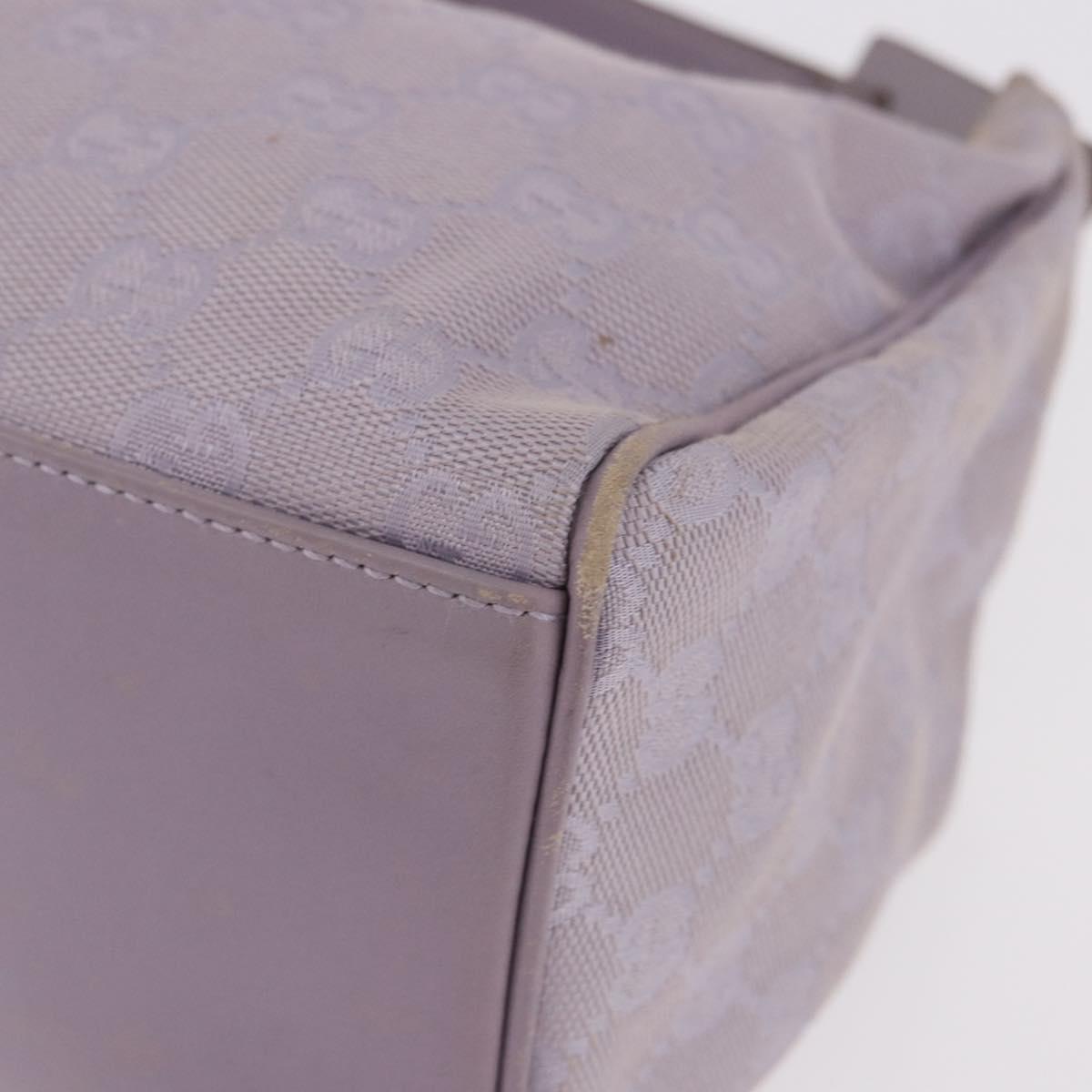 GUCCI GG Canvas Shoulder Bag Purple Gold 92699 Auth 187782