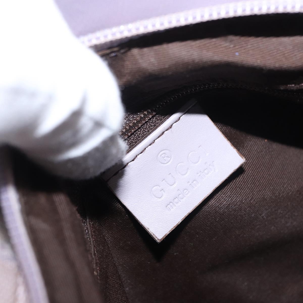 GUCCI GG Canvas Shoulder Bag Purple Gold 92699 Auth 187782